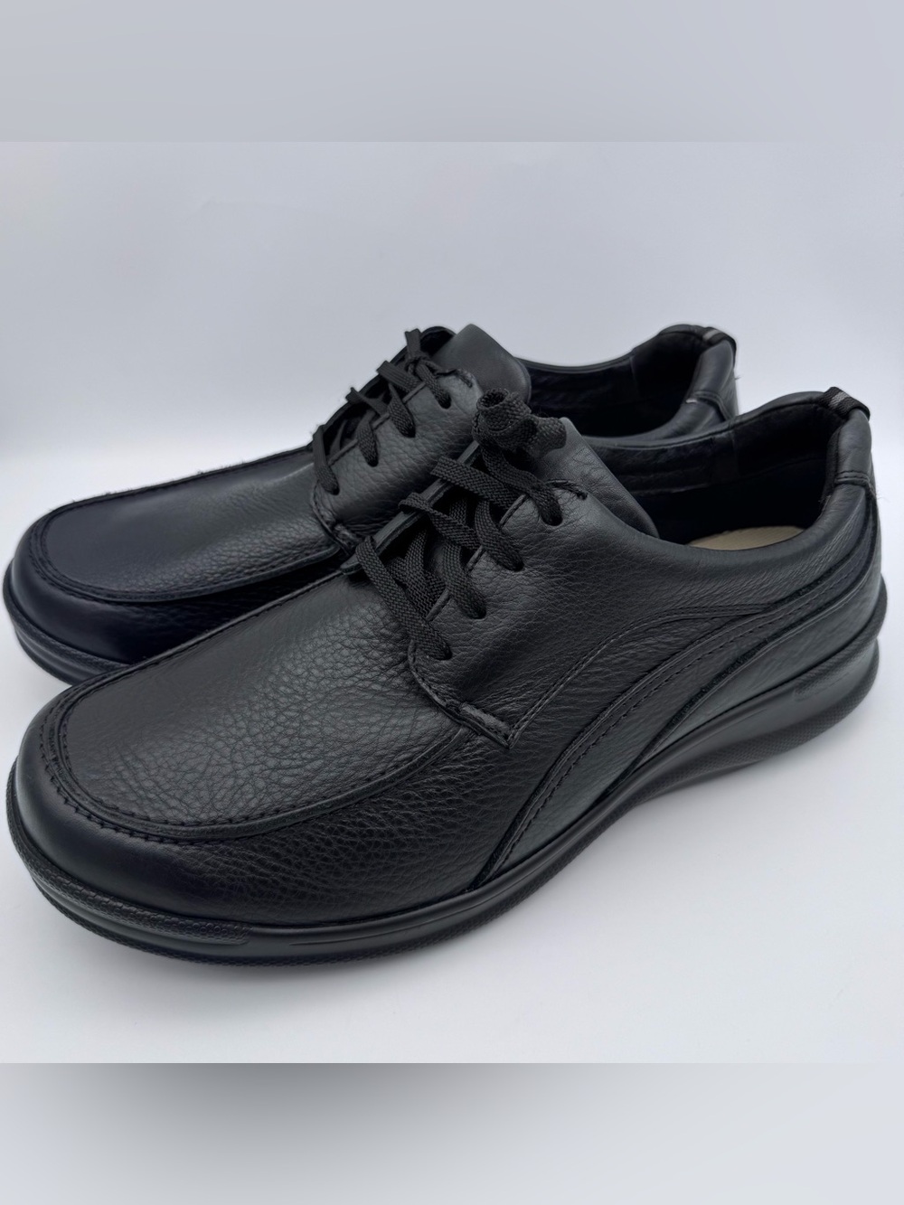SAS Move On Shoes Black Leather Sneaker Lace Up Oxford Men's Size 12.5 W